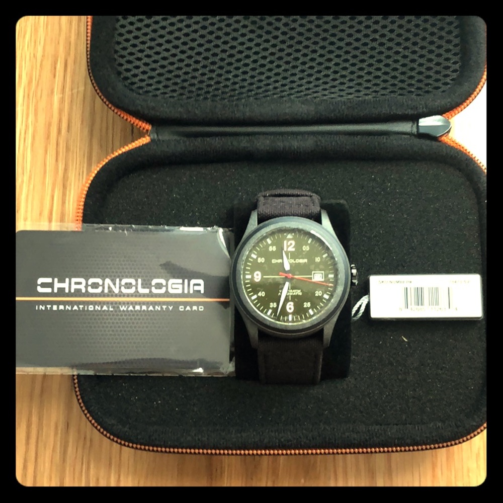 Chronologia Pilot Army Green Automatic Watch